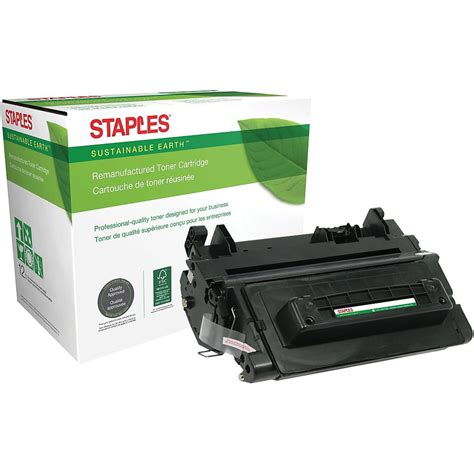 Staples Remanufactured Toner Cartridge Replacement For Hp 64a Black