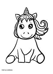 Un disegno da colorare che piacerà molto alle bambine: Disegni di Unicorni (e Unicorni Kawaii) da Colorare | Portale Bambini #unicorns #unicorno # ...