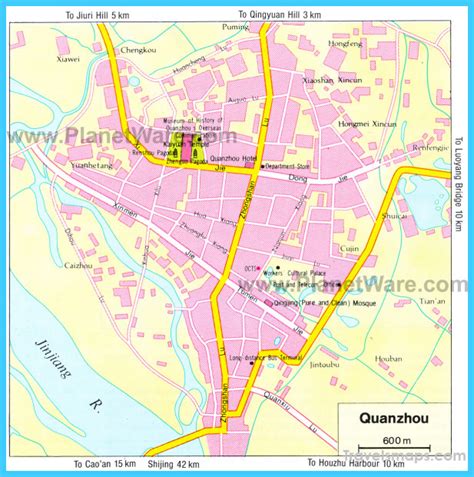 Map Of Quanzhou Travelsmapscom