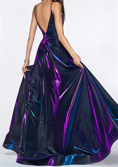 Ultra Violet Purple And Blue Iridescent Gown Pretty Prom Dresses Gowns