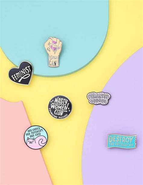 Feminist Pins Feminist Badges Free Delivery Over £15 Feminist Pins