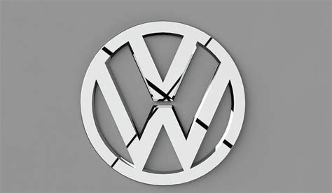 Volkswagen Logo 3d Model Cgtrader