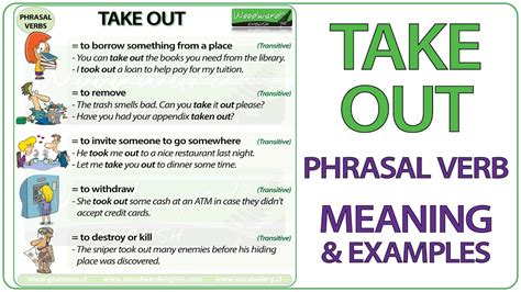 Take Out Phrasal Verb Meaning And Examples In English Take Out Là Gì