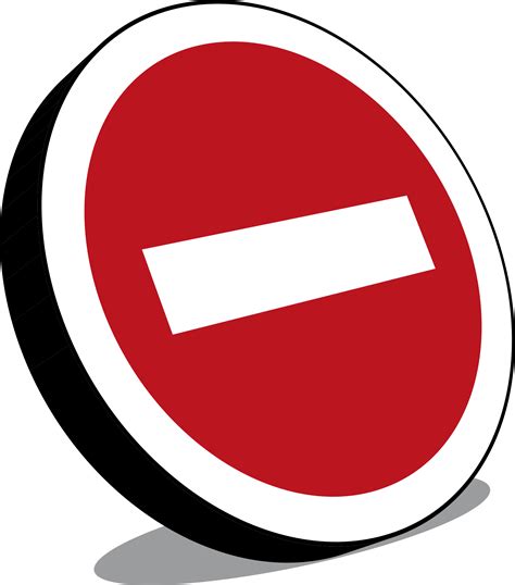 Clipart No Entry Sign Panneau Sens Interdit