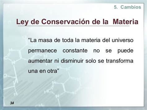 Ley De La Conservacion De La Materia Mapa Conceptual Compartir Materiales