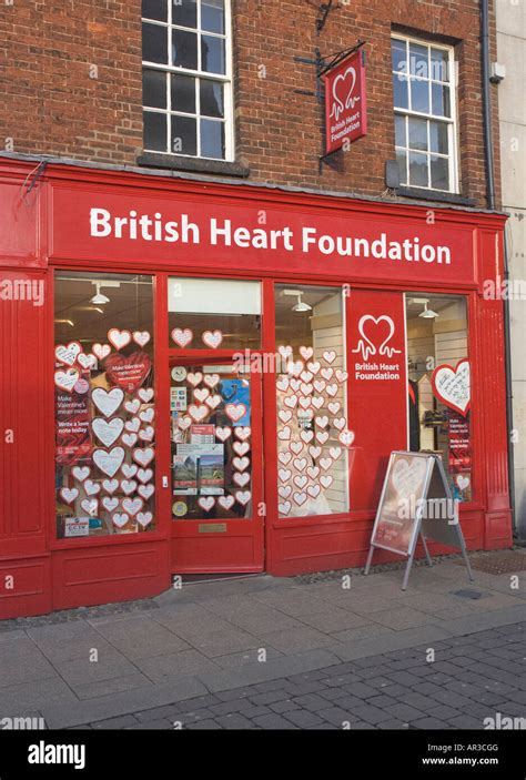British Heart Foundation Charity Shop Stock Photo Alamy