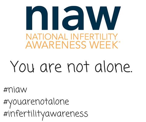 Infertility Awareness You Are Not Alone