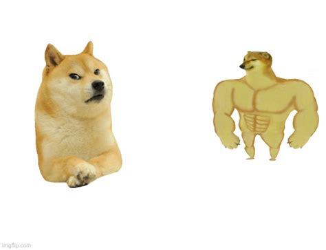 Doge Vs Buff Cheems Blank Template Imgflip