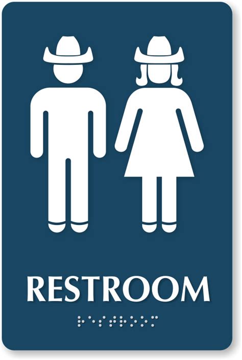 Cartoonbathroom Signs Logo Image For Free Free Logo Image