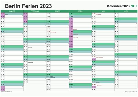 Ferien Berlin 2023 Ferienkalender And Übersicht