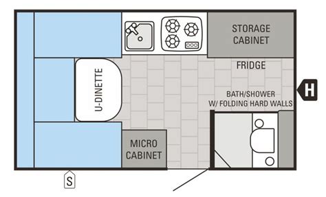 Jay Series Sport Hardwall 12b Floor Plan Camper Flooring Popup