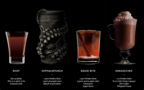 Booze drink bar drinks cocktail drinks alcoholic drinks beverages rum recipes alcohol recipes milk shakes kraken rum. Kraken-Cocktails-.png 2,270×1,418 pixels | Coffee apple ...