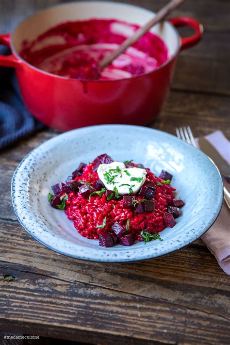 Rote Bete Risotto Madame Cuisine