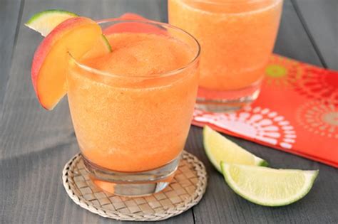 Just Peachy Margaritas Recipe Recipe Margarita Recipes Blended