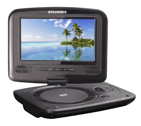 Sylvania 7 Inch Portable Dvd Player Swivel Screen Usb Sd Card Reader