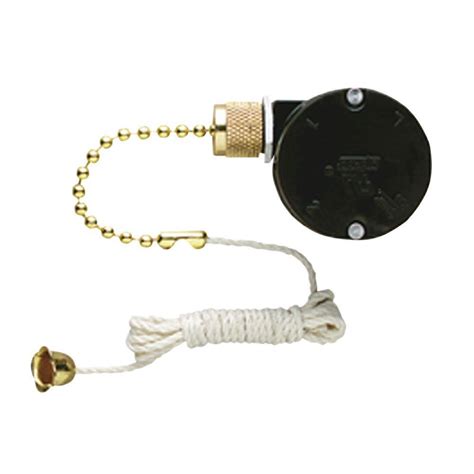 Purchase a replacement switch at your local home improvement store. Westinghouse Replacement 3-Speed Fan Switch with Pull ...