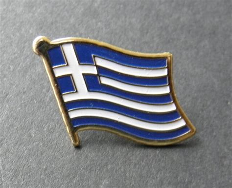 Greek Greece Single Flag International Lapel Pin Badge 78 Inch Ebay