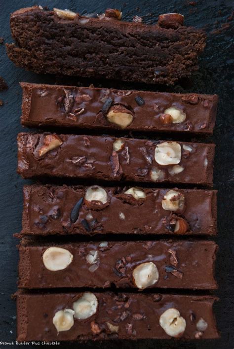 healthy chocolate hazelnut brownie bars vegan gluten  paleo