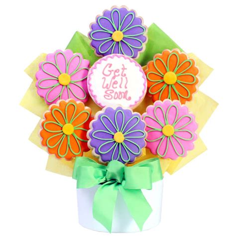 Get Well Flowers Cutout Cookie Bouquet Cookie Bouquets