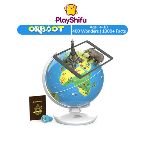 Playshifu Orboot Earth Interactive Ar Globe With 400 Wonders For