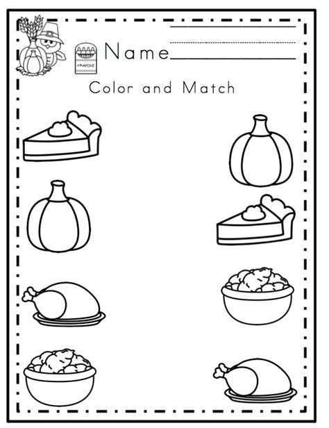 Preschool Thanksgiving Worksheets Free Printables
