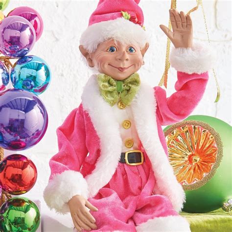 16 pink posable elf sp marketplace elf christmas decorations elf decorations holiday