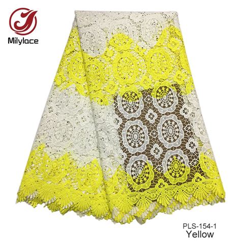double color guipure lace fabric with rhinestones embroidery water soluble lace african guipure