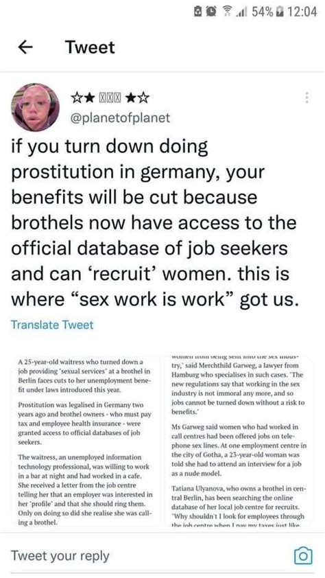 Sandman Mgtow On Twitter Best News I Heard All Week Sex Work Is Work And If Women Dont Do It