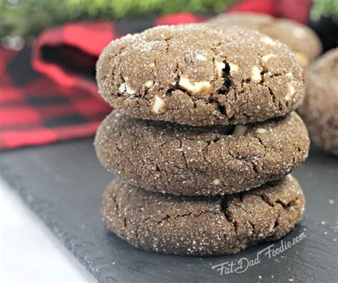 Chocolate Peppermint Espresso Cookies Fat Dad Foodie