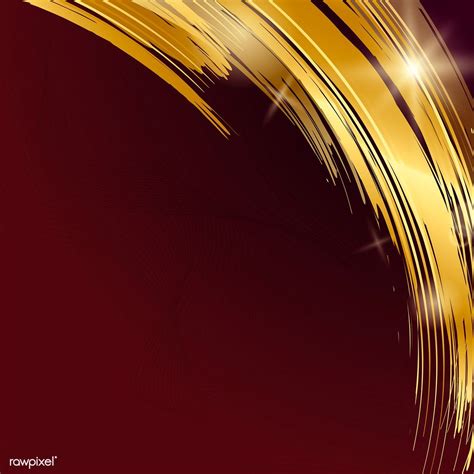 Golden Wave Abstract Background Vector Free Image By