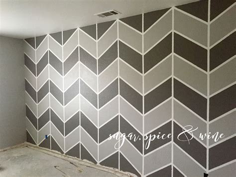 How To Paint A Chevron Wall Bedroom Wall Designs Wall Design