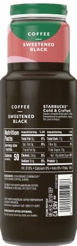 Starbucks® Cold And Crafted Sweetened Black Premium Coffee Drink 11 Fl