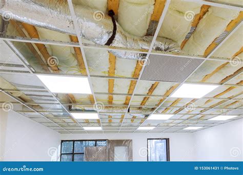 The Suspended Ceiling Electrical Wiring Cabling And Mechanical