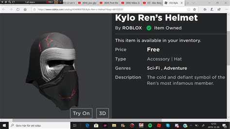 Item How To Get Kylo Rens Helmet Youtube