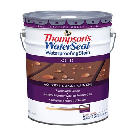 Thompsons Waterseal 1894823 Solid Acorn Brown Waterproofing Wood Stain