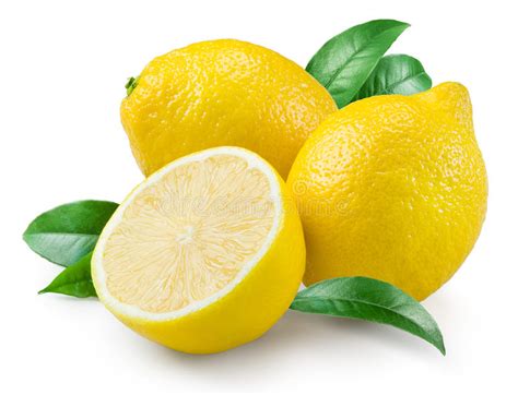 Citron Fruit Disolement Sur Un Blanc Photo Stock Image Du Citron