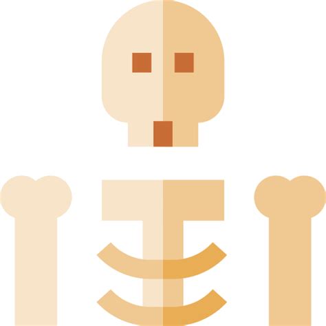 Skeleton Basic Straight Flat Icon