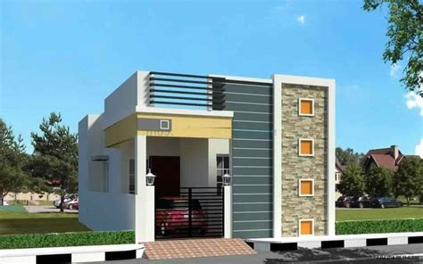 733 Sq Feet 2 Bhk Independent House Small House Elevation Design