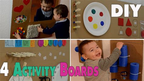 Easy water play ideas for babies and toddlers. 4 DIY Activity Boards for babys and toddlers | mamiblock ...