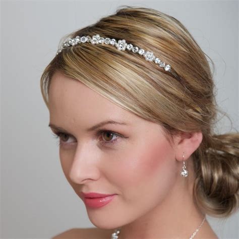 Wedding Headband Bridal Hair Accessory Pearl Flower Headband Swarovski Pearls And Clear