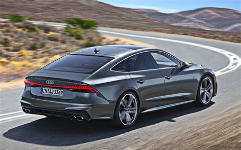 Download Wallpapers Audi S7 2020 Rear View Exterior New Gray S7