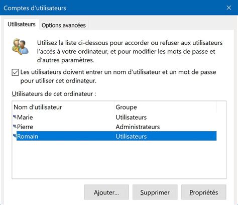 Netplwiz Cr Er Modifier Et Supprimer Les Utilisateurs Sur Windows