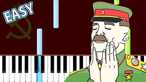 Soviet Anthem Easy Piano Tutorial In Soviet Russia Youtube