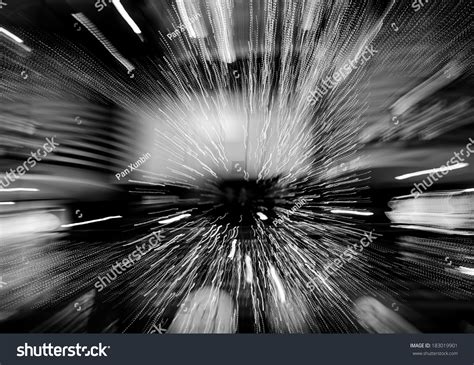 Free Blurred Zoom Background Black White Lights Blur Zoom Abstract