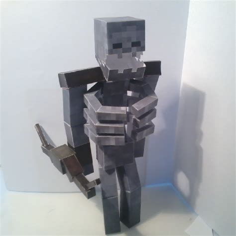 Papercraft Minecraft Mutant Skeleton