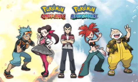 Pokémon On Twitter Meet The Hoenn Gym Leaders Omegaruby