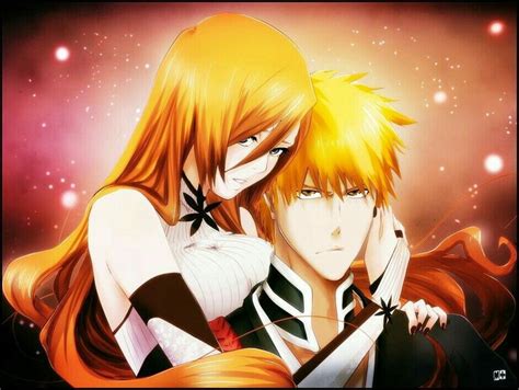 Ichigo And Origine Bleach Ichigo E Orihime Desenhos De Casais Anime