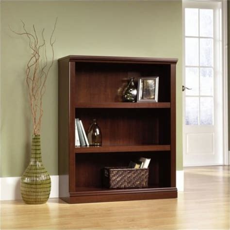 Pemberly Row 3 Shelf Bookcase In Select Cherry 1 Fred Meyer