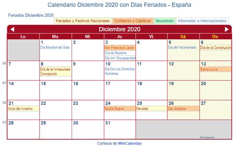 Calendario Diciembre 2020 Para Imprimir Calendario 20
