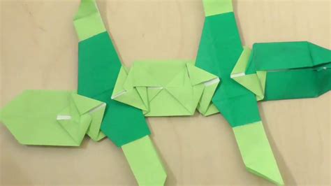 How To Make Origami Moving Lizard Tomoko Fuse Youtube